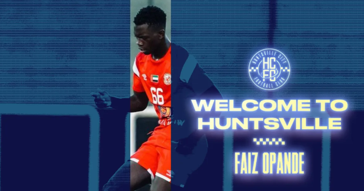 Faiz Opande welcome poster at Huntsville. PHOTO/ Huntsville