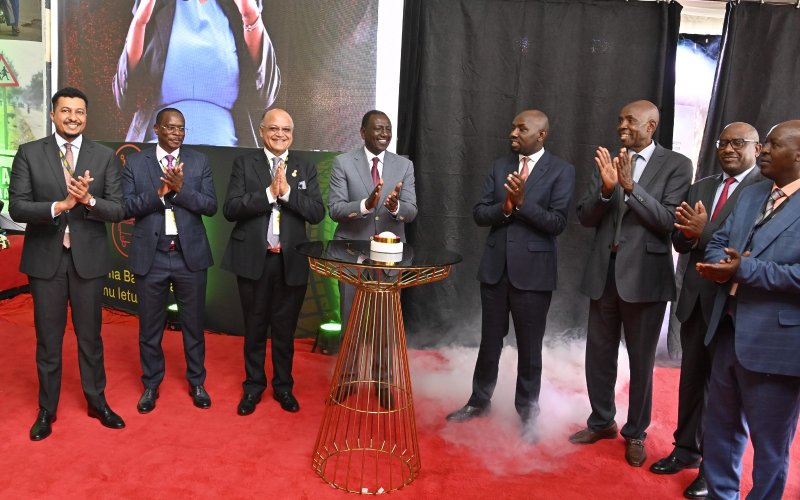President William Ruto during the National Road Safety Action Plan 2024-2028 launch at the Kenyatta International Centre.