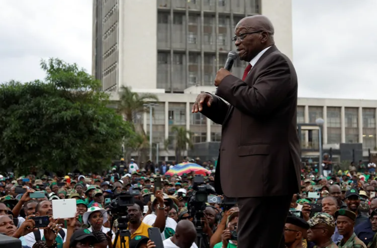 Jacob Zuma during a past political campaign. PHOTO/Rogan Ward/Reuters