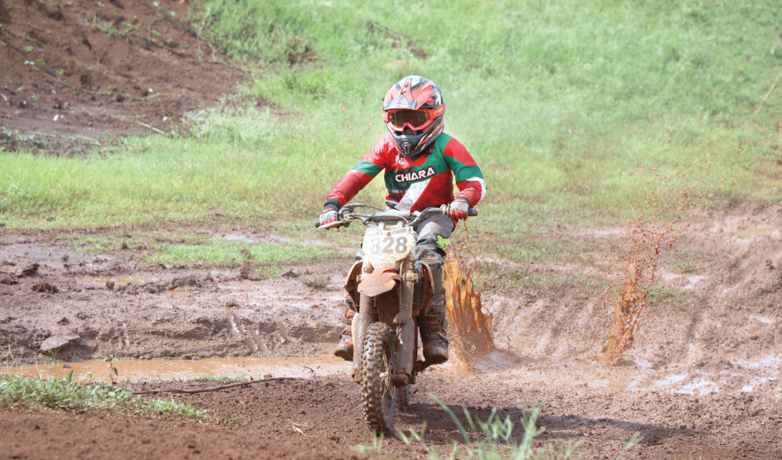 Hatanga rules the roost in MX-50 category at Motocross event