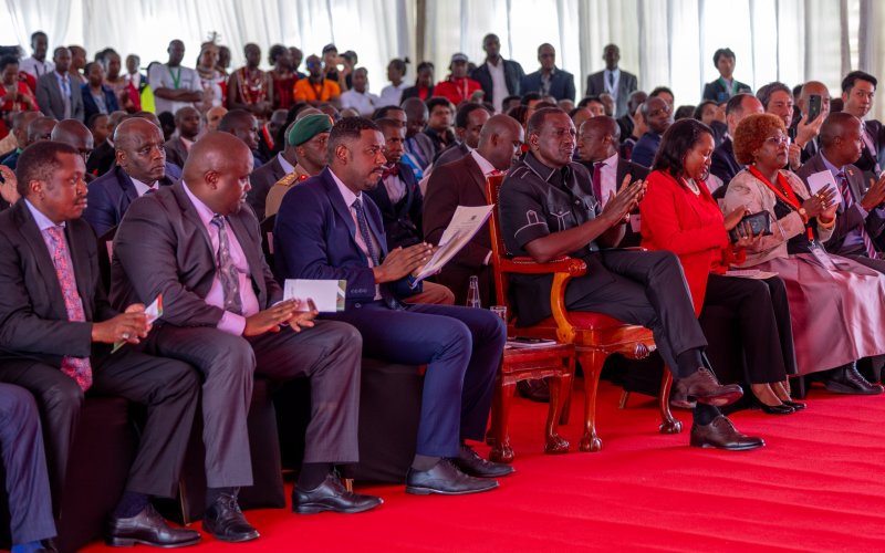 President Ruto at Jumbo Africa Auto Auction Ltd opening ceremony at the Naivasha Special Economic Zone. PHOTO/State House