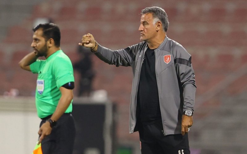 Michael Olunga's head coach Christophe Galtier. PHOTO/Al Duhail SC