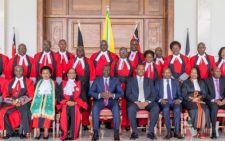 New High Court Judges pose for a photo with President Wiliam Ruto and CJ Martha Koome. PHOTO/@CJMarthaKoome