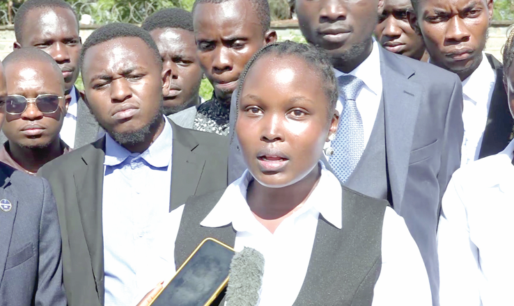 Naomi Chebet, the president of the Kenya Methodist University student association. PHOTO/Print