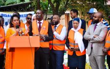 ODM leaders during the flagging off of a consignment of relief stuff meant for victims affected by the flooding crisis in the country. PHOTO/@EstherPassaris/X