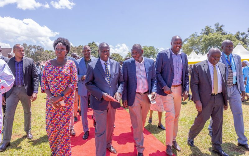 DP Rigathi Gachagua during the coronation of Reverend John Kiplimo Lelei in Eldoret, Uasin Gishu County.