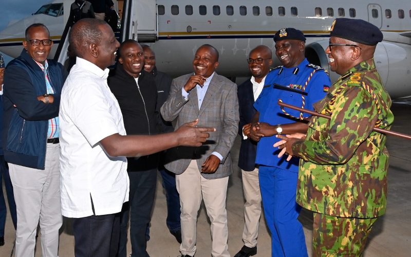 President William Ruto lands at JKIA after US state visit. PHOTO/@WilliamsRuto/X