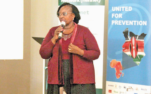 Margaret Lubaale, HENNET executive director speaking in Nairobi . PHOTO/George Kebaso