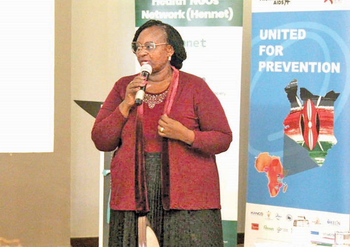 Margaret Lubaale, HENNET executive director speaking in Nairobi . PHOTO/George Kebaso
