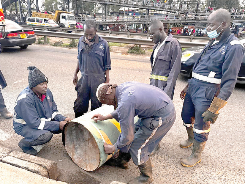 County repairs destroyed water pipes to quench the capital’s thirst