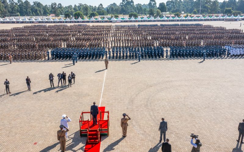 President William Ruto during KDF pass out parade