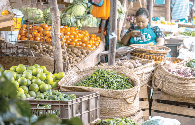 Products in the market. PHOTO/Print