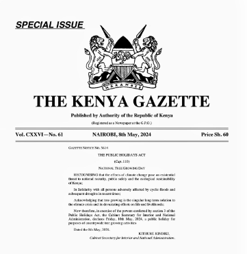 Interior Cabinet Secretary Kithure Kindiki has moved to gazette May 10 as a public holiday. PHOTO/@InteriorKE/X