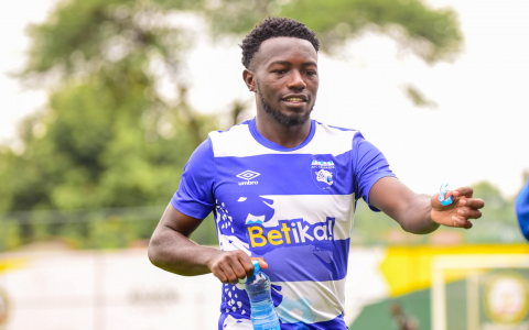 AFC Leopards' Lewis Bandi in a training session. PHOTO/@AFCLeopards/X