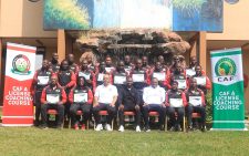 Coaches display their CAF A licenses. PHOTO/FKF