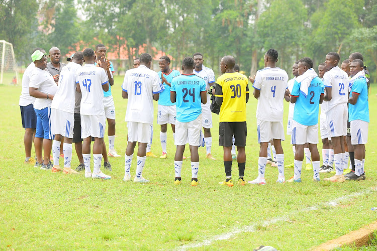 Luanda Villa players hurdle in a past match. PHOTO/Gichana