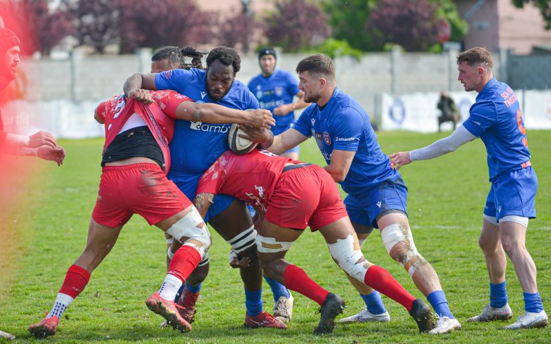 Malcom Onsando in action for Timisoara Rugby, Romania. PHOTO/Malcom Onsando/Facebook