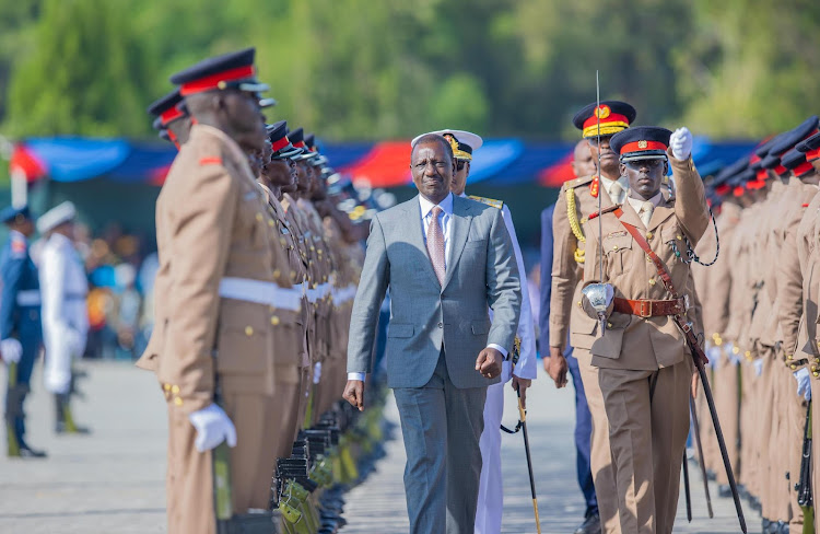 PHOTOS: Ruto presides over Cadet Commissioning Parade in Lanet