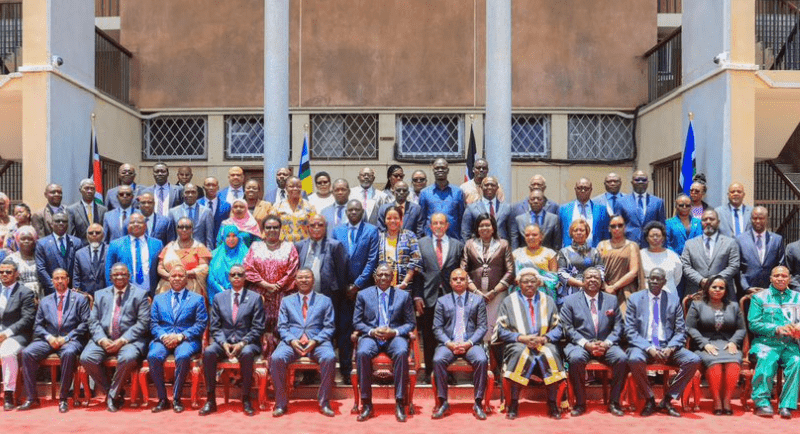 Shogo Mlozi Sedoyeka with fellow EALA members. PHOTO/@HonWetangula/X