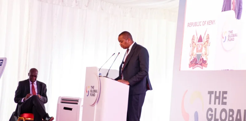KEMSA Board Chairman. Irungu Nyakera addressing a past event. PHOTO/@wnyakera/x