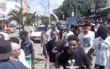 Mombasa youth demonstrate on streets. PHOTO/Screengrab/ X