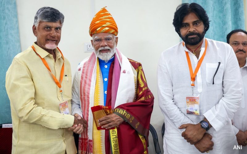 TDP national president Chandrababu Naidu. PHOTO/@NDTVElections/X