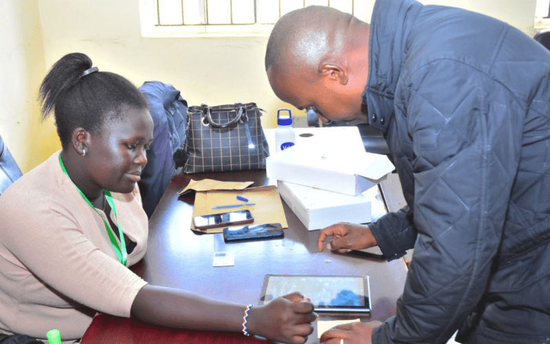 Hon. John Kiarie during grassroot elections in Dagoretti South. PHOTO/@UDAKenya/X