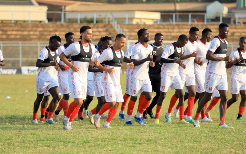 Harambee Stars training in Lilongwe, Malawi. PHOTO/@Harambee__Stars/X