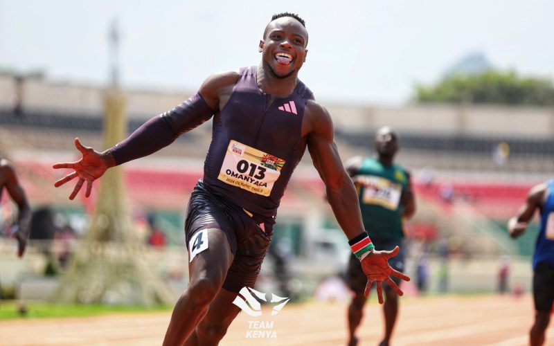 Ferdinand Omanyala ran 9.79 to win the 100m finals at the Kenyan Olympic Trials.