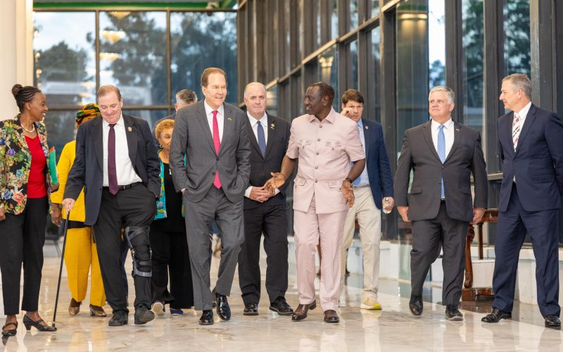 President William Ruto meets with a team of US Congress members visiting Kenya, led by Congressman Vern Buchanan at State House Nairobi. PHOTO/@WilliamsRuto/X