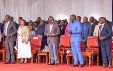 President William Ruto and DP Rigathi Gachagua attend a church service at ACK Diocese of Nyahururu, Laikipia County.