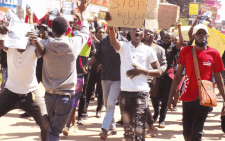 Anti-Finance Bill protests in Kisii County. PHOTO/Print