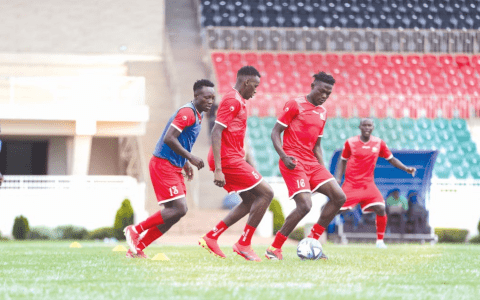 Emerging Stars players train ahead of their Cosafa Cup. COURTESY OF FKF