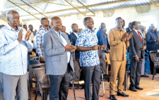 President Ruto attends a Sunday service at Pentecostal Evangelistic Fellowship of Africa church in Lolgorian, Narok county.