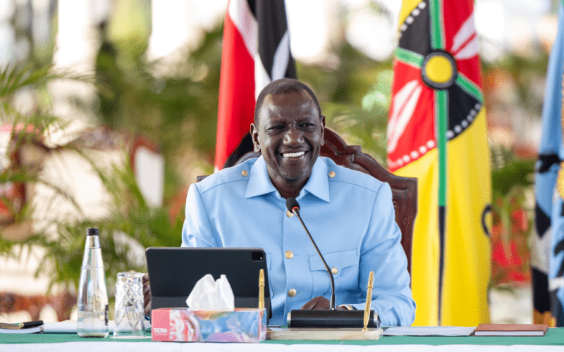 President Ruto chairs cabinet meeting at State House. Ruto has congragulated UK Prime Minister Keir Starmer. PHOTO/@WilliamsRuto/X