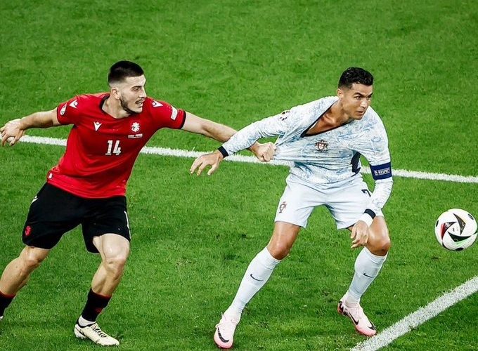Georgia vs Portugal match. PHOTO/ @Kingofdreams01/X