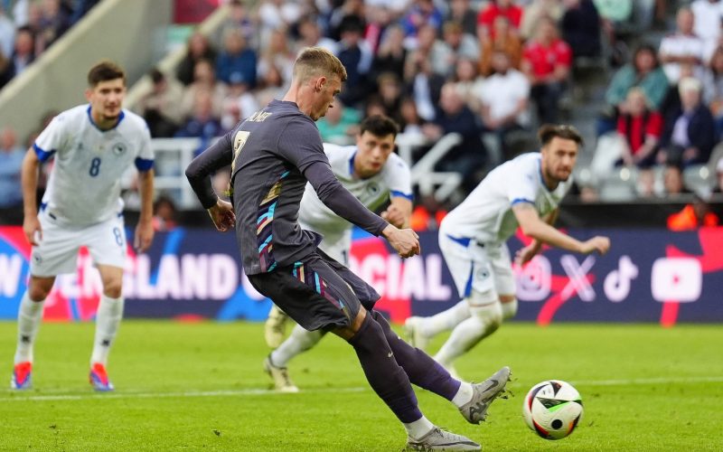 Cole Palmer's penalty was his first goal for England. PHOTO/Sky