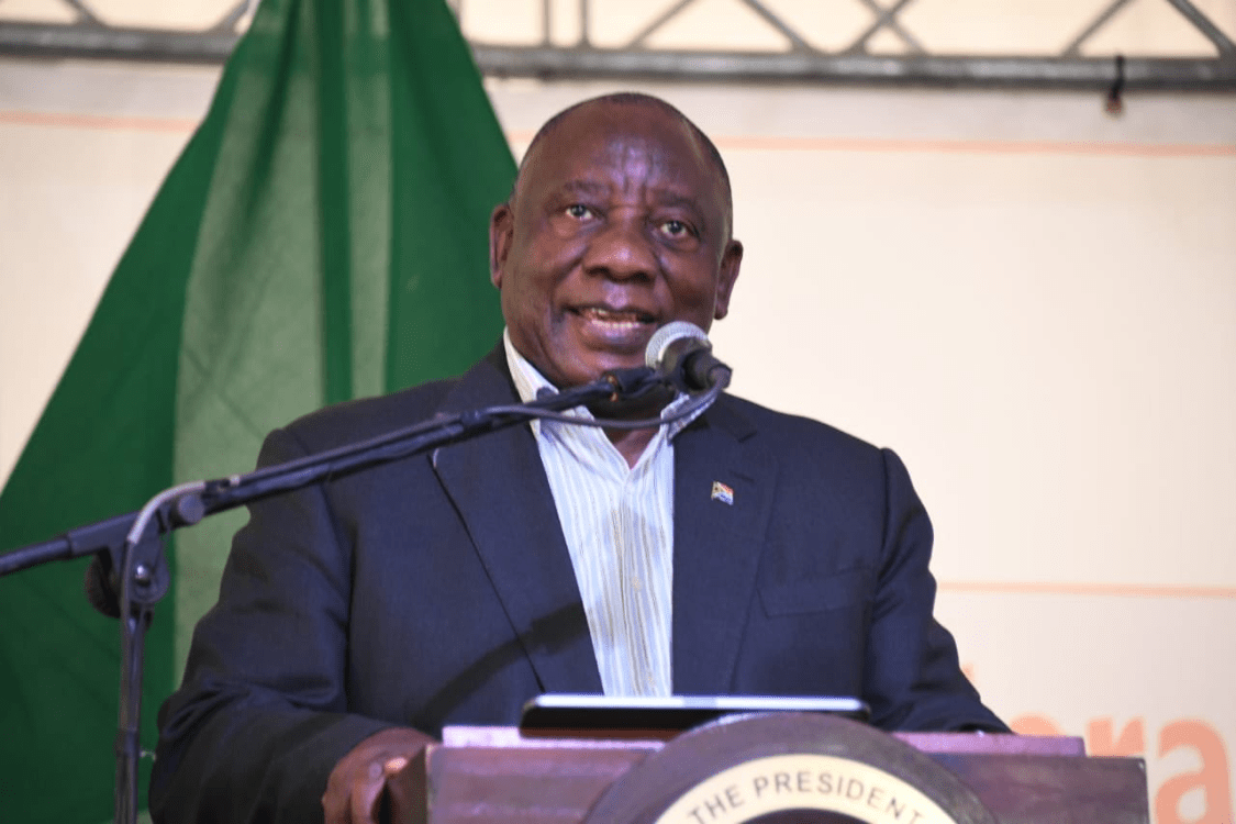 South African President Cyril Ramaphosa. PHOTO/@CyrilRamaphosa/X