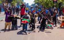 Anti-Finance Bill protesters in Kenya's capital, Nairobi. PHOTO / @bonifacemwangi / X