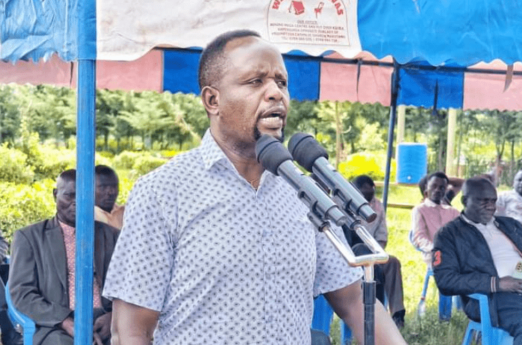 Trans Nzoia governor George Natembeya warned teachers, parents to keep off milk for learners. PHOTO/@Natembeya_G/X.