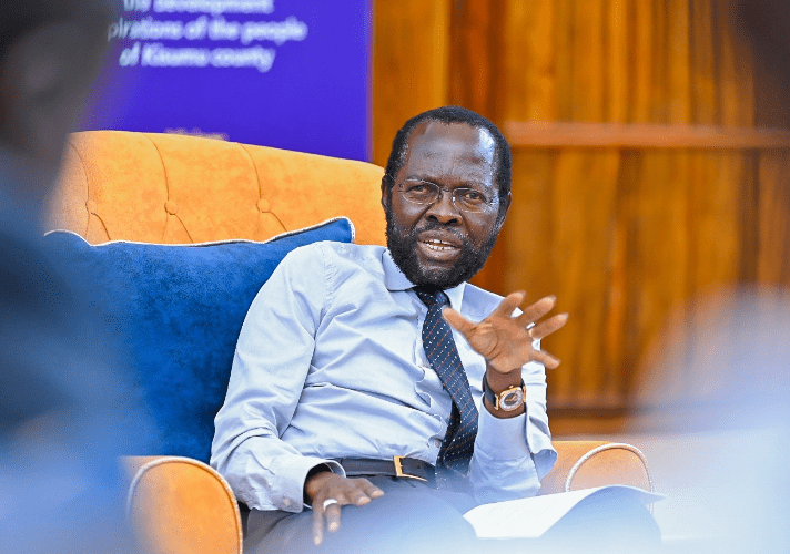 Kisumu County Governor Anyang' Nyong'o has put contractors on notice for harassing county staff. PHOTO/@AnyangNyongo/X.