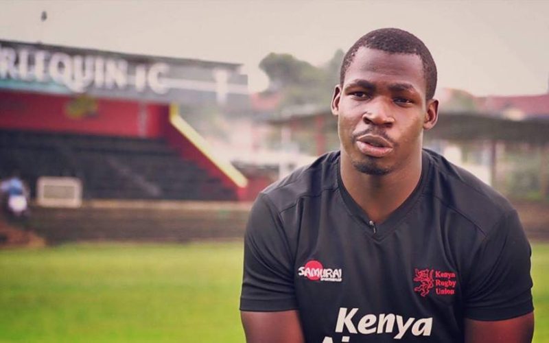 Patrice Agunda at the RFUEA. PHOTO/Kenya Rugby/Facebook