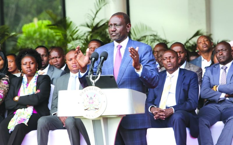 President William Ruto addresses the nation at State House Nairobi on Wednesday. PHOTO/Kenna Claude