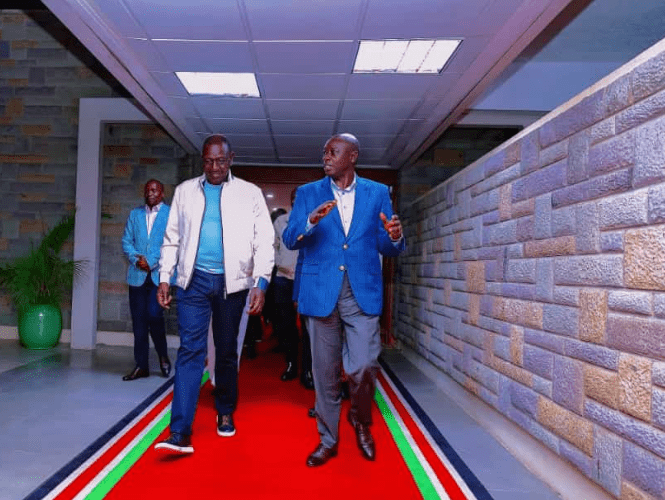 President William Ruto and Deputy President Rigathi Gachagua. PHOTO/@rigathi/X.