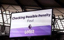 VAR checking for a possible penalty. PHOTO/@premierleague/X