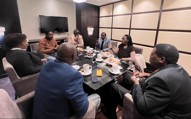 Martha Karua of Narc Kenya, Kalonzo Musyoka of the Wiper party, Eugene Wamalwa of the Democratic Action Party-Kenya (DAP-K), and Charity Ngilu. PHOTO/@MarthaKarua/X