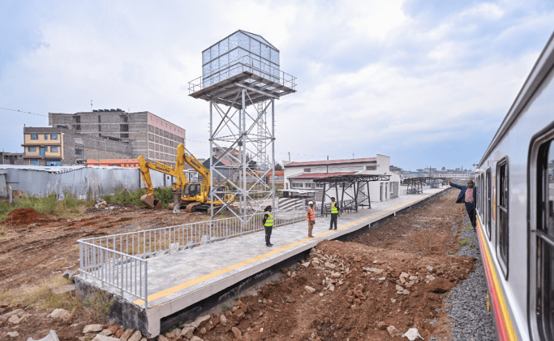 A commuter station along Nairobi-Lukenya line. PHOTO/@kipmurkomen/X