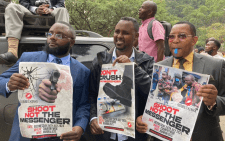 Top Journalists during the demos. PHOTO/@K24TV/X