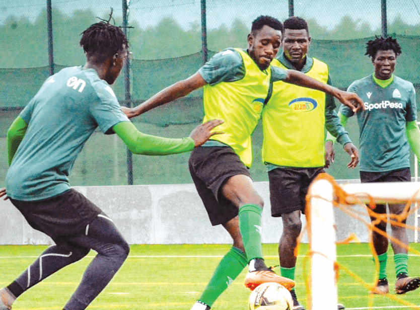 Gor Mahia players during a training session. PHOTO/Gor Mahia FC