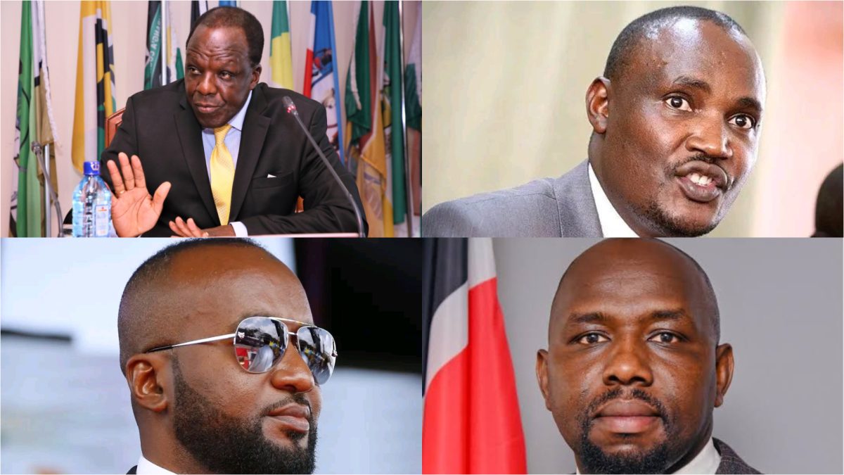 A picture collage of Wycliffe Oparanya, John Mbadi, Hassan Joho and Kipchumba Murkomen